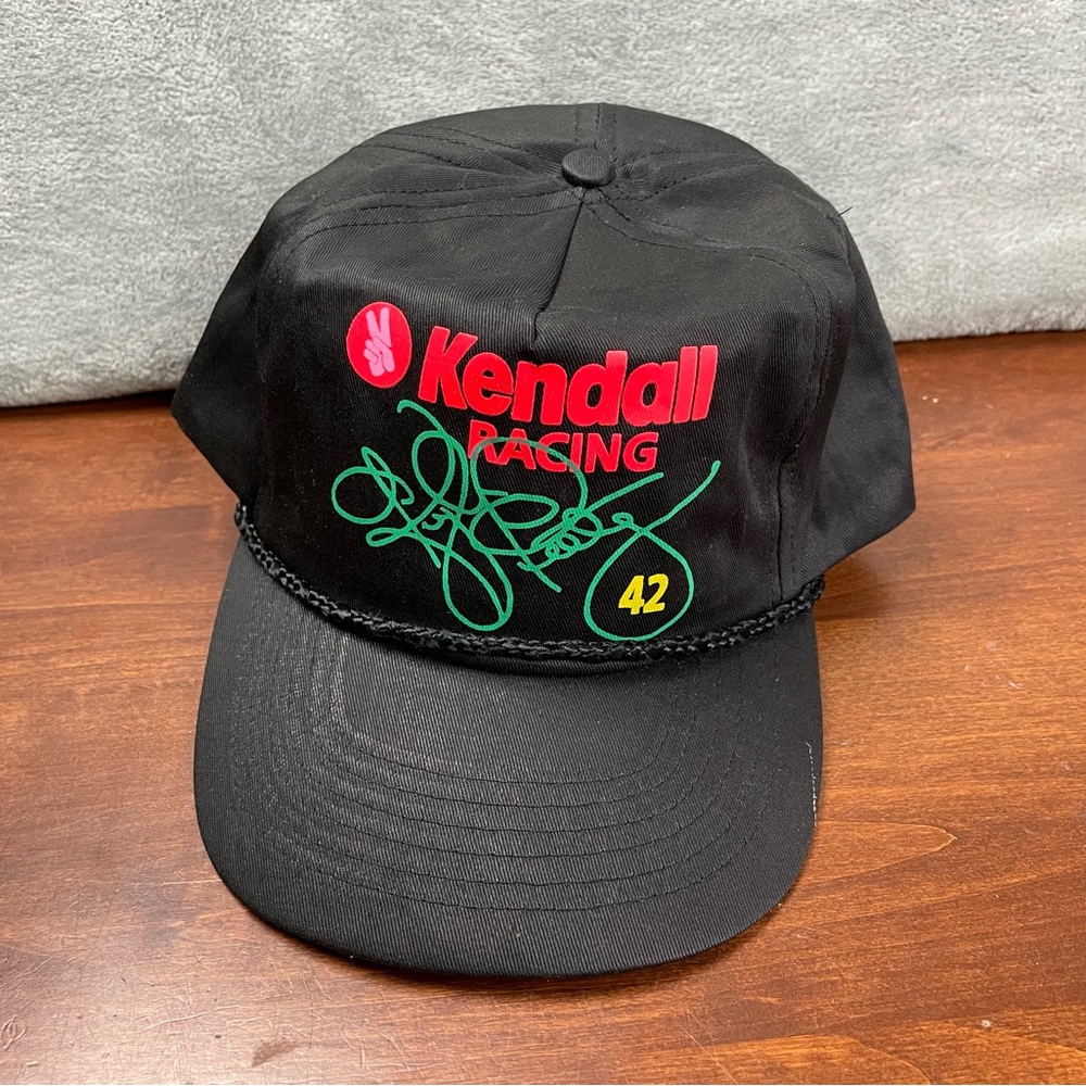 Kendall Racing #42 Trucker Hat Cap Black Adjustable Snapback